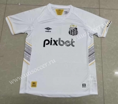 2023-24  Santos FC Home White Thailand Soccer Jersey AAA-0009