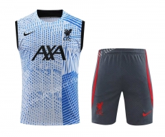 2023-24  Liverpool Blue Thailand Soccer Vest Uniform-418
