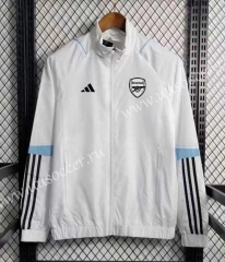 2023-24 Arsenal White  Wind Coat With Hat-GDP