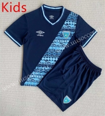 2023-24 Guatemala Away Royal Blue Thailand kids  Soccer Uniform-AY