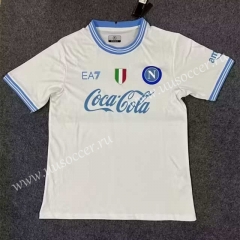 2023-24 Napoli White Thailand  Soccer Jersey-2483