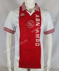 Retro Version 95-96 Ajax Home Red&White Thailand Soccer Jersey AAA-503