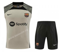 2023-24 Barcelona Light Green  Thailand  Soccer Vest uniform-418