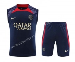 2023-24 Paris SG  Royal Blue  Thailand Soccer Vest Uniform-418