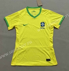 2022-23 Brazil Home Yellow Female Thailand Soccer Jersey-4506