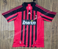 Retro Version07-08 AC Milan Home Red&Black  Thailand Soccer Jersey AAA-SL