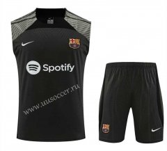 2023-24 Barcelona Green  Thailand  Soccer Vest uniform-418