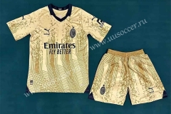 2023-24 AC Milan Goalkeeper  yellow  Soccer Uniform-709