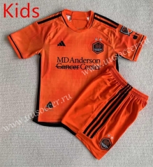 2023-24 Houston Dynamo Home Orange Soccer kids Uniform-AY