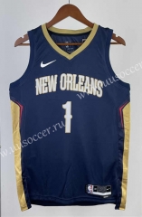 2023 NBA New Orleans Pelicans Blue #1 Jersey-311