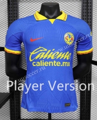 Player verison 2023-24 Club America Home Blue Thailand Soccer Jersey AAA-888