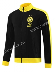 2023-24 Borussia Dortmund Black  Soccer Jacket top -LH
