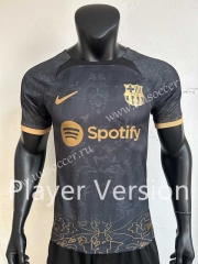 Player Version 2023-24  Barcelona Black Thailand Soccer Jersey AAA-2733