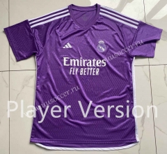 Player verison 2023-24  Real Madrid  Purple Thailand Soccer Jersey AAA-SJ