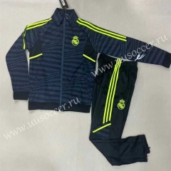 2022-23 Real Madrid Dark Gray Soccer Jacket Uniform-4378