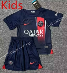 2023-24  Paris SG Royal Blue kids Soccer Uniform-0973