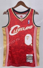 BAPE×M&N joint name Cleveland Cavaliers Red  #93 Jersey-311