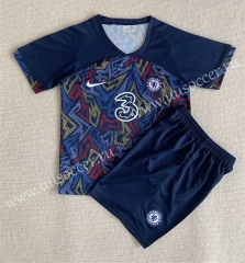 2023-24 Chelsea Blue&Black Soccer Uniform-AY