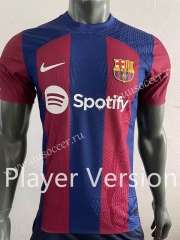 Player Version 2023-24  Barcelona Home Red&Blue Thailand Soccer Jersey AAA-518