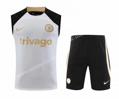 2023-24 Chelsea White Soccer Vest-418
