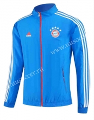 2023-24 Bayern München Sky Blue Trench Coats With -0255