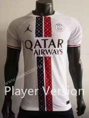 Player version   2023-24 Paris SG  White Thailand Soccer jersey AAA-518