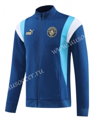 2023-24 Manchester City Royal Blue Thailand Soccer Jacket -LH