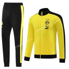 2023-24 Borussia Dortmund Yellow Soccer Jacket Uniform-LH