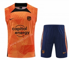 2023-24 Atlético Madrid  Orange  Thailand Soccer Uniform-4627