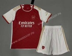 2023-24 Arsenal Home Red Soccer Uniform-9031