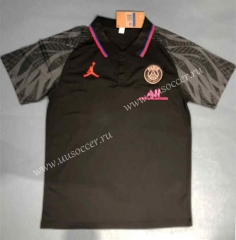 2023-24  Jordan PSG Black Thailand Polo Shirts-2044