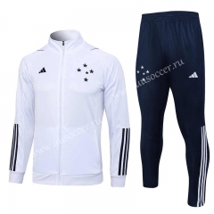 2023-24 Cruzeiro EC White Thailand Soccer Jacket Uniform-815