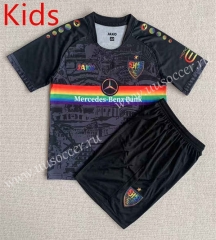 2023-24  VfB Stuttgart Black  kids Soccer Uniform-XY