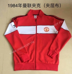 1984 Retro Version Manchester United Red Thailand Soccer Jacket -9171