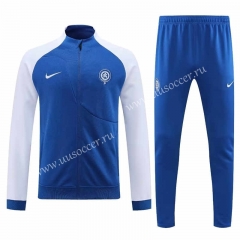 2023-24 Atletico Madrid  Blue Thailand Soccer Jacket Uniform-7411