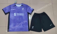 2023-24 Liverpool 2nd Away Purple Thailand Soccer Uniform-718