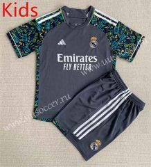 2023-24 concept version  Real Madrid Gray&Black  Soccer Uniform-AY
