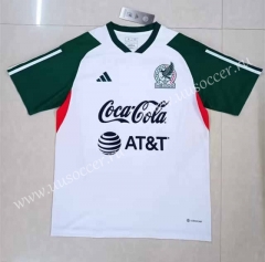 （s-4xl）2023-24  Mexico White Thailand Soccer Training Jersey AAA-9527