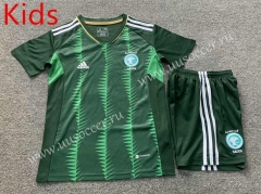 2023-24 Saudi Arabia  Home Green kids Soccer Uniform-7809