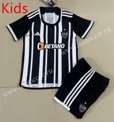 2023-24 Atlético Mineiro Home White& Black Kids/Youth Soccer Uniform-506