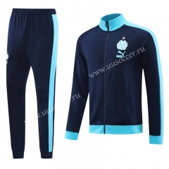 2023-24 Olympique de Marseille Royal Blue Jacket Uniform-LH