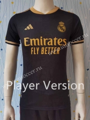 Player verison 2023-24  Real Madrid Black&Golden  Thailand Soccer Jersey AAA-807