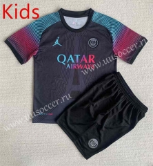 2023-24 concept version  Paris SG Black kids Soccer Uniform-AY