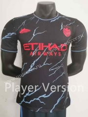 （s-3xl）Player version 2023-24 Manchester City Black Thailand Soccer Jersey AAA-712