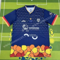 20223-24 Cagliari Calcio Royal Blue Thailand Soccer Jersey AAA-HR
