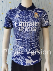 Player verison 2023-24  Real Madrid Blue  Thailand Soccer Jersey AAA-807