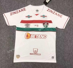 （with ads）2023-24 Fluminense Away White Thailand Soccer Jersey-417