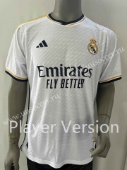 Player verison 2023-24  Real Madrid Home White Thailand Soccer Jersey AAA-912