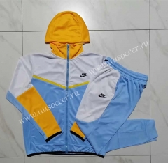 2023-24  Nike Blue  Soccer Jacket UniformWith Hat -815