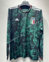 2023-24 Italy Green Thailand LS Soccer Jersey-0422